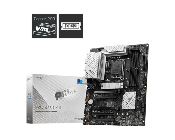 MSI PRO B760-P II Motherboard Intel B760 LGA 1700 ATX - Image 2