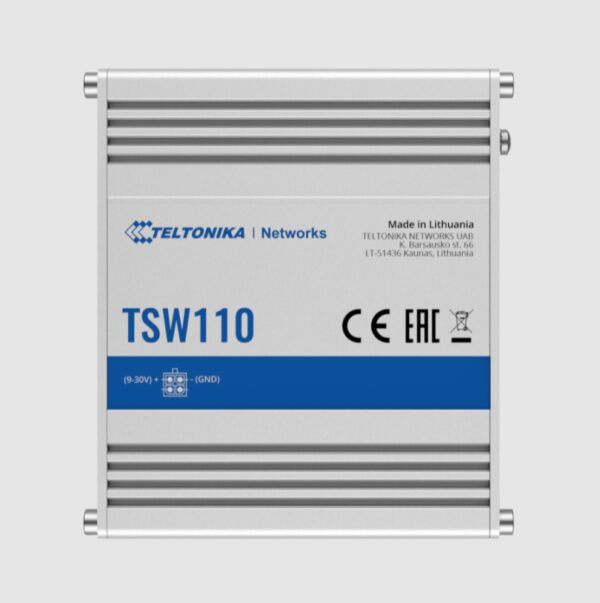 Teltonika · Switch · TSW110 · 5 Port Gigabit Industrial unmanaged Switch - Image 4