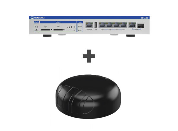 Teltonika · Router · RUTXR1 · SFP · LTE · WAN / 19" Winkel inklusive & Poynting · A-PUCK-0007 · Multifunktionsantenne BUNDLE