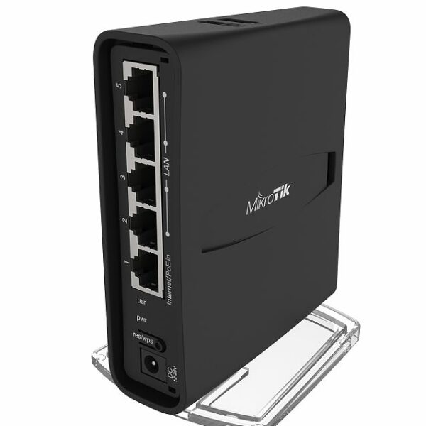 MikroTik home AC Access Point RBD52G-5HacD2HnD-TC, hAP ac², 2.4/5 GHz, 5x Gigabit, Tower Case