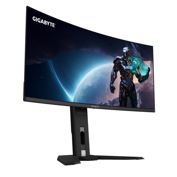 GIGABYTE OLED WQHD Curved Gaming Monitor MO34WQC2 - 34 Zoll, 3440 x 1440, 240Hz, 0,03ms, KVM, 250 cd/m², FreeSync Premium Pro, DisplayHDR True Black 400, HDMI 2.1, Displayport 1.4 - Image 4