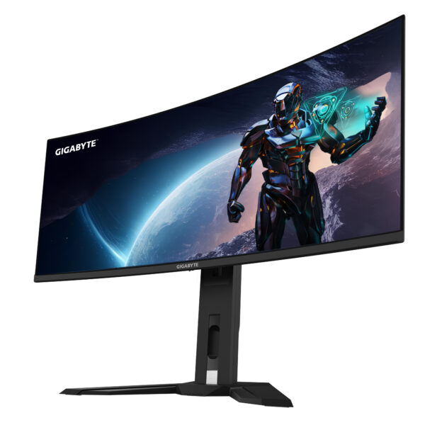 GIGABYTE OLED WQHD Curved Gaming Monitor MO34WQC2 - 34 Zoll, 3440 x 1440, 240Hz, 0,03ms, KVM, 250 cd/m², FreeSync Premium Pro, DisplayHDR True Black 400, HDMI 2.1, Displayport 1.4 - Image 3