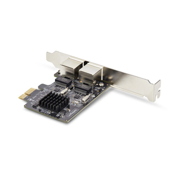 StarTech.com 2-Port Gigabit Netzwerkkarte, 10/100/1000Mbps PCI-Express LAN-Karte, 2x Realtek RTL8111H 1Gbit PCIe Netzwerkadapter/NIC, Arbeitet mit Windows und Linux, TAA-Konform - Image 2