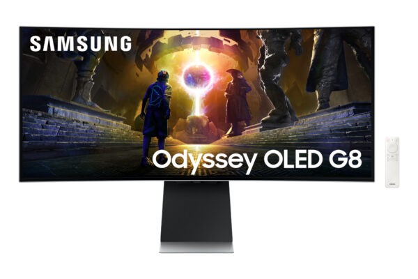 Samsung S34DG850SU Computerbildschirm 86,4 cm (34") 3440 x 1440 Pixel UltraWide Quad HD OLED Silber