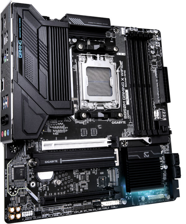 GIGABYTE B850M GAMING X WIFI6E Motherboard - AMD Ryzen 9000 Serien CPUs, 10+2+2 Phasen Digital VRM, bis zu 8200MHz DDR5 (OC), 1xPCIe 5.0 + 1xPCIe 4.0 M.2, 2.5LAN, WIFI 6E, USB 3.2 Gen 2. - Image 3