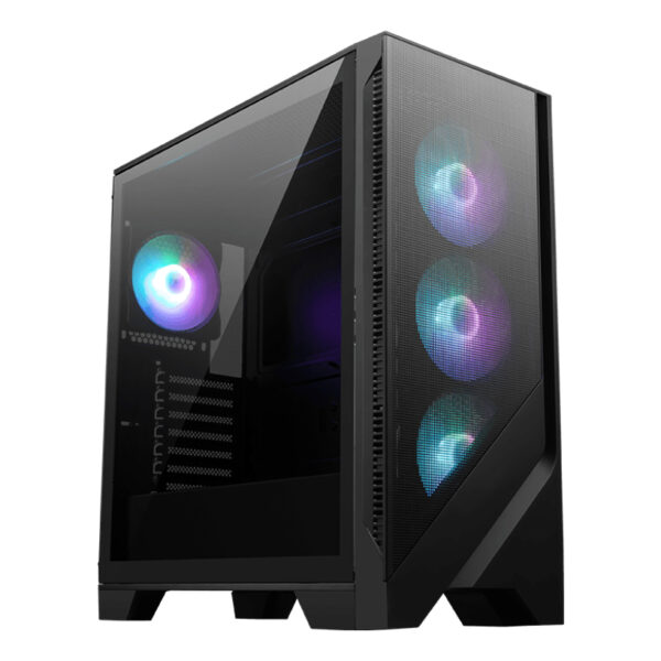 MSI MAG FORGE 320R AIRFLOW Computer-Gehäuse Micro Tower Schwarz, Transparent