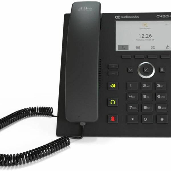 AudioCodes Teams TEAMS-C430HD IP-Phone PoE GbE black