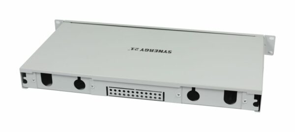 LWL-Patchpanel 12xLC(APC)-Duplex-Buchsen, 19", OS2, 9/125u Singlemode, Lichtgrau, Synergy 21, – Bild 2