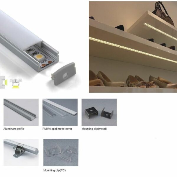Synergy 21 LED U-Profil 200cm, ALU002-R weiss