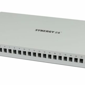 LWL-Patchpanel 24xLC-Duplex-Buchsen, 19″, OS2, 9/125u Singlemode, Lichtgrau, Synergy 21,