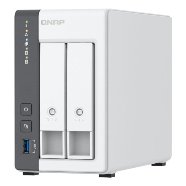 QNAP TS-216G NAS & Speicherserver Tower Cortex-A Cortex-A55 4 GB HDD Weiß