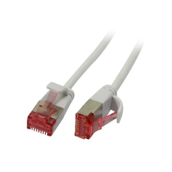 Patchkabel RJ45, CAT6 250Mhz, 0.5m weiss, U/FTP, slimline rund d 3,6mm, Synergy 21