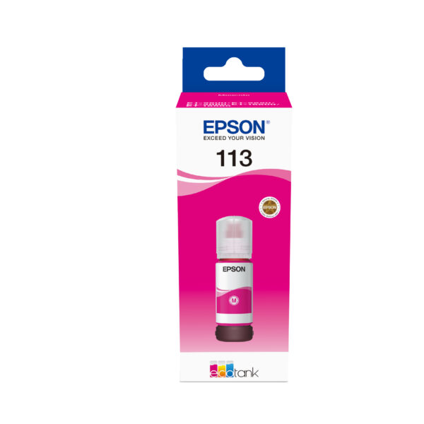 Epson 113 EcoTank Pigment Magenta ink bottle
