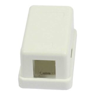 LWL-Dosen AP, 1-fach, Reinweiss, mit Kupplung, OM5 Multi Mode lime Green Synergy 21,