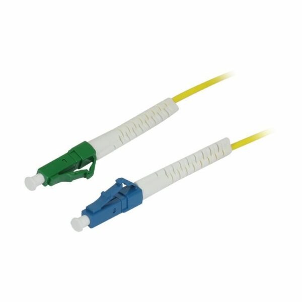 LWL-1-Faser-Patchk. 3mtr.LC-LC(APC), 9/125u, OS2, G657A2, AD=2mm, flexible Knickschutztülle,