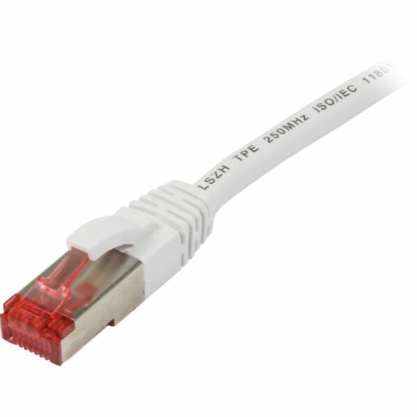Patchkabel RJ45, CAT6 250Mhz,10m weiss, S-STP(S/FTP),TPE/LSZH(Superflex), Synergy 21,