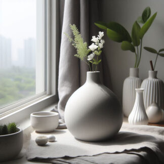 Minimalistische Vase „Drop“ — 3D gedruckt — 160×160×190 mm — 2 Varianten