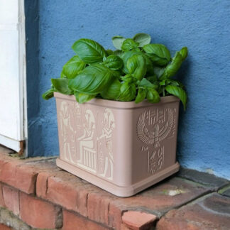 King Tut Schrein Blumentopf 3D gedruckt – Ägyptisch inspiriert, 150 x 120 x 106 mm (PLA)