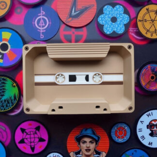 Retro Audiokassetten-Tablett 3D gedruckt — 204 x 128 x 32 mm