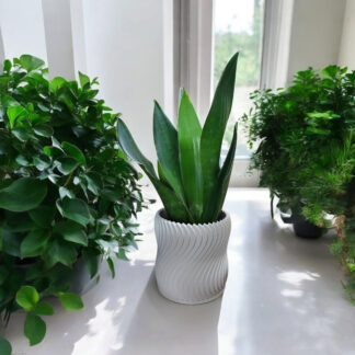 Pflanzgefäß „Turbinenrad“ – 3D gedruckt (143 × 143 × 139 mm)