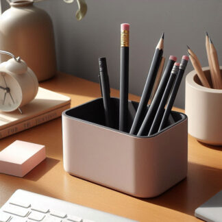 Zweifarbiger Stiftehalter – Schreibtisch-Organizer