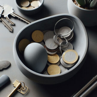 Catchall-Schale (Eierschnitt) 3D gedruckt – Ablage für Schlüssel & Kleinteile