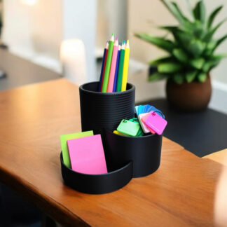 Moderner Büro-Organizer ‚Three Cups‘ — 3D gedruckt, 127×131×99 mm
