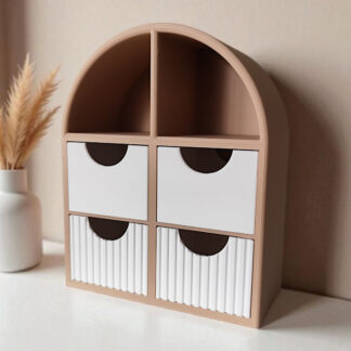 Kleines Schmuckregal mit Schubladen, 3D gedruckt – 160×130×60 mm