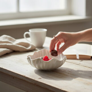 Glänzende Muschel‑Schale – Version 2, 3D gedruckt (200×200×61 mm)