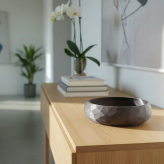 Low-Poly Ablageschale, 3D gedruckt — 248×248×55 mm