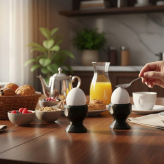 Low Poly Eierbecher — 3D gedruckt — 55×53×53 mm