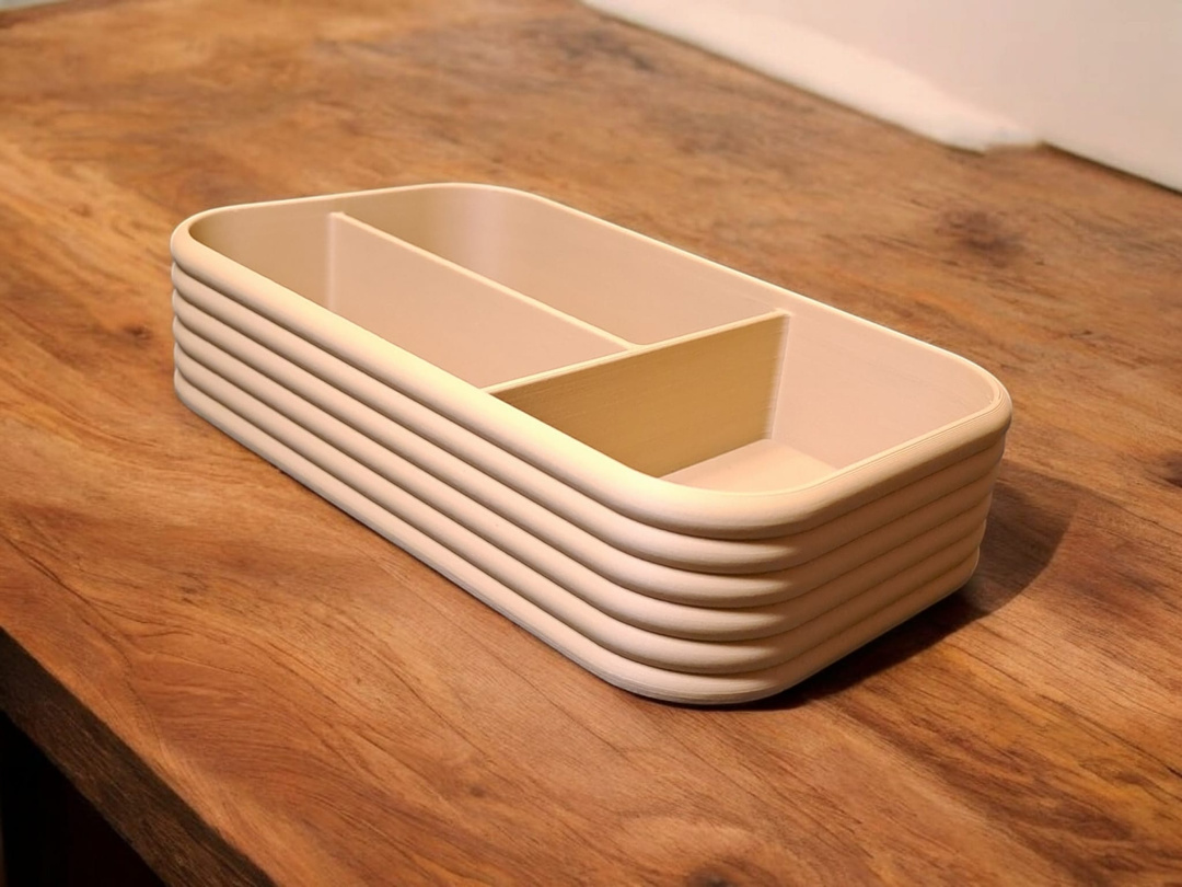 Retro-Schreibtisch-Organizer – 3D gedruckt (163 x 95 x 35 mm) Retro-Schreibtisch-Organizer – 3D gedruckt (163 x 95 x 35 mm)
