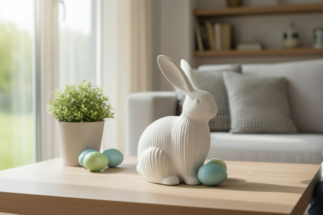 Osterhase Dekofigur 3D gedruckt – 63 x 86 x 111 mm Osterhase Dekofigur 3D gedruckt – 63 x 86 x 111 mm