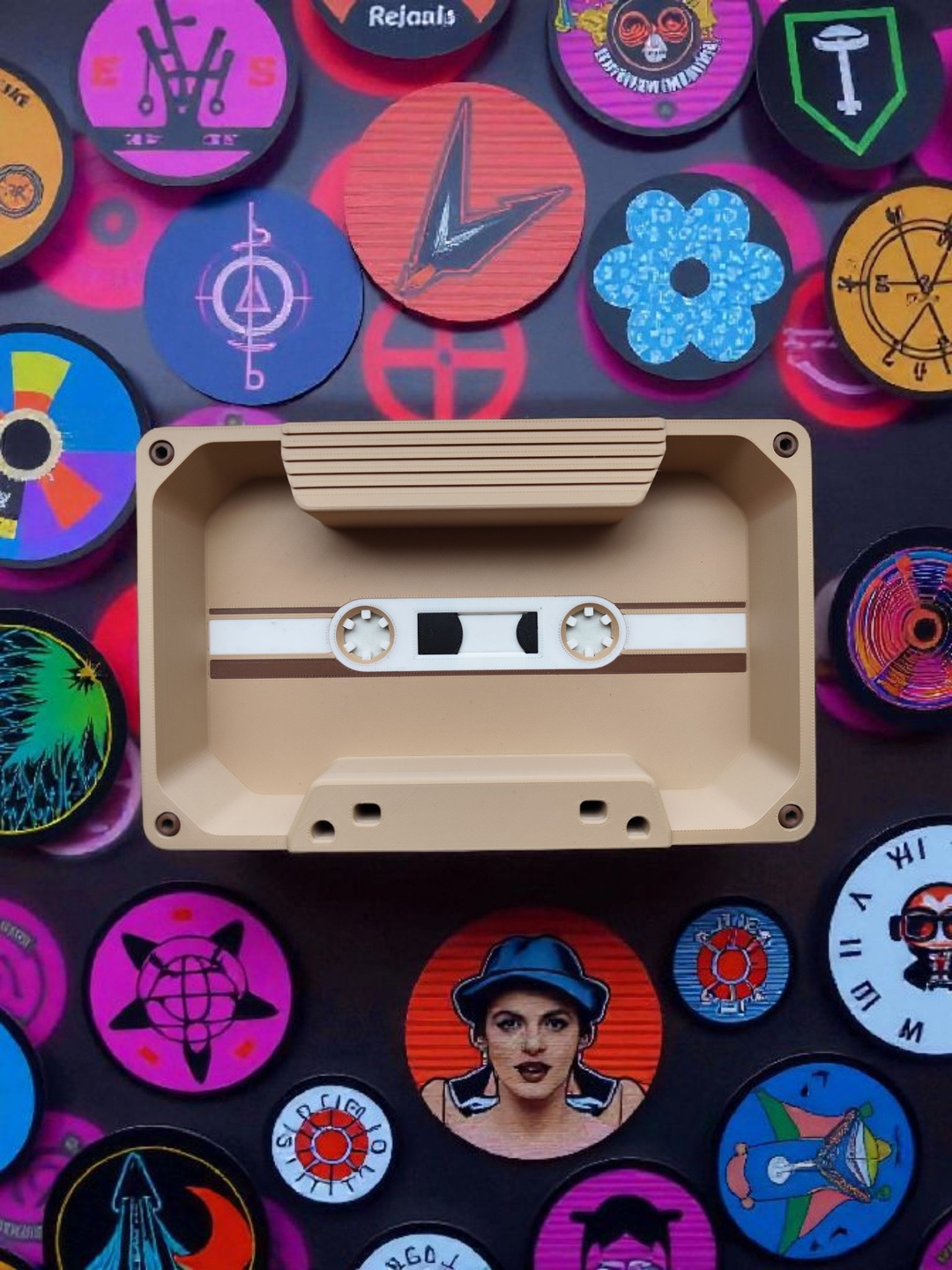 Retro Audio-Kassettenschale 3D gedruckt – 204 x 128 x 32 mm Retro Audio-Kassettenschale 3D gedruckt – 204 x 128 x 32 mm