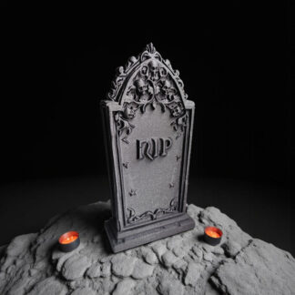 Grusel-Grabstein – Halloween-Dekoration, 3D gedruckt, 21 x 10 x 43 mm