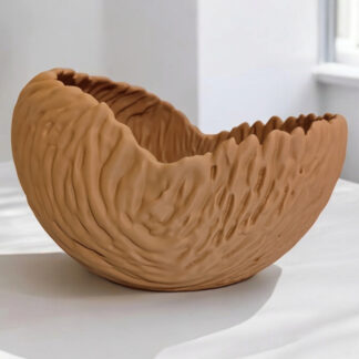 Organisch geformte Design-Schale, 3D gedruckt — 123 x 166 x 104 mm