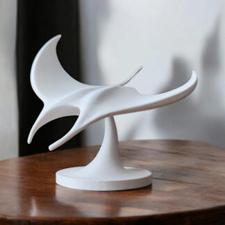 The Manta – Skulptur in Bewegung, 3D gedruckt (106 x 149 x 133 mm)