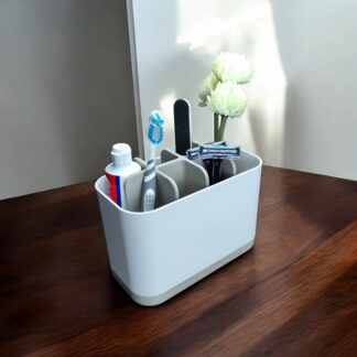 Moderner zweifarbiger Badezimmer-Organizer (2‑teiliger Satz), 3D gedruckt — 170 x 87 x 126 mm