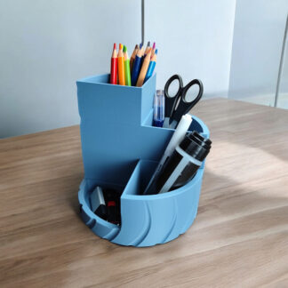 Wavy Multifunktions-Organizer – 3D gedruckt, 140 x 140 x 140 mm
