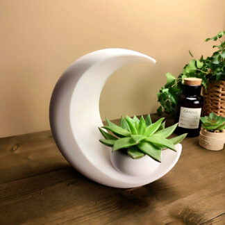 Dekorativer Mond-Blumentopf 232 x 90 x 230 mm — 3D gedruckt