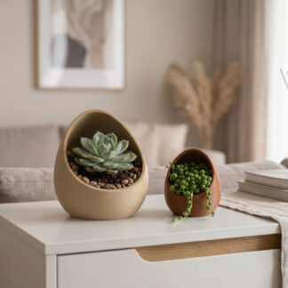 Nest Sukkulenten-Pflanzgefäß 3D gedruckt – 102 x 101 x 119 mm
