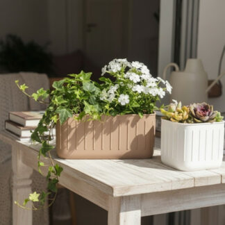 Skandinavisches Blumentopf-Set 3D gedruckt — 230 x 116 x 101 mm