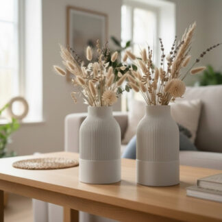 EXCLUSIVE – Japandi Design Vase, 3D gedruckt — 61 x 61 x 104 mm