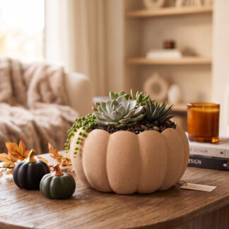 Süßer herbstlicher Kürbis-Blumentopf, 3D gedruckt (174 x 174 x 93 mm)