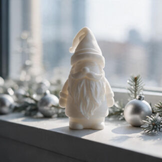 Minimalistische Weihnachtsmann-Figur 32 x 30 x 60 mm – 3D gedruckt