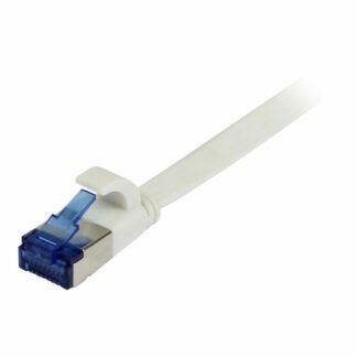 Patchkabel RJ45, CAT6A 500Mhz, 5m, weiss, U/FTP, flach, TPE(Superflex), AWG32, Synergy 21