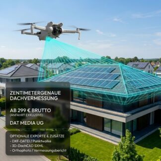 3D-Dachvermessung per Drohne 3D-Dachvermessung per Drohne