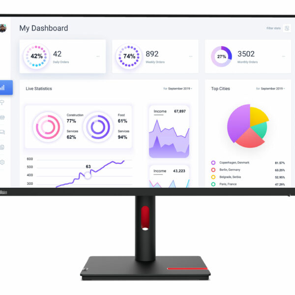 Lenovo ThinkVision T32p-30 LED display 80 cm (31.5″) 3840 x 2160 Pixel 4K Ultra HD Schwarz
