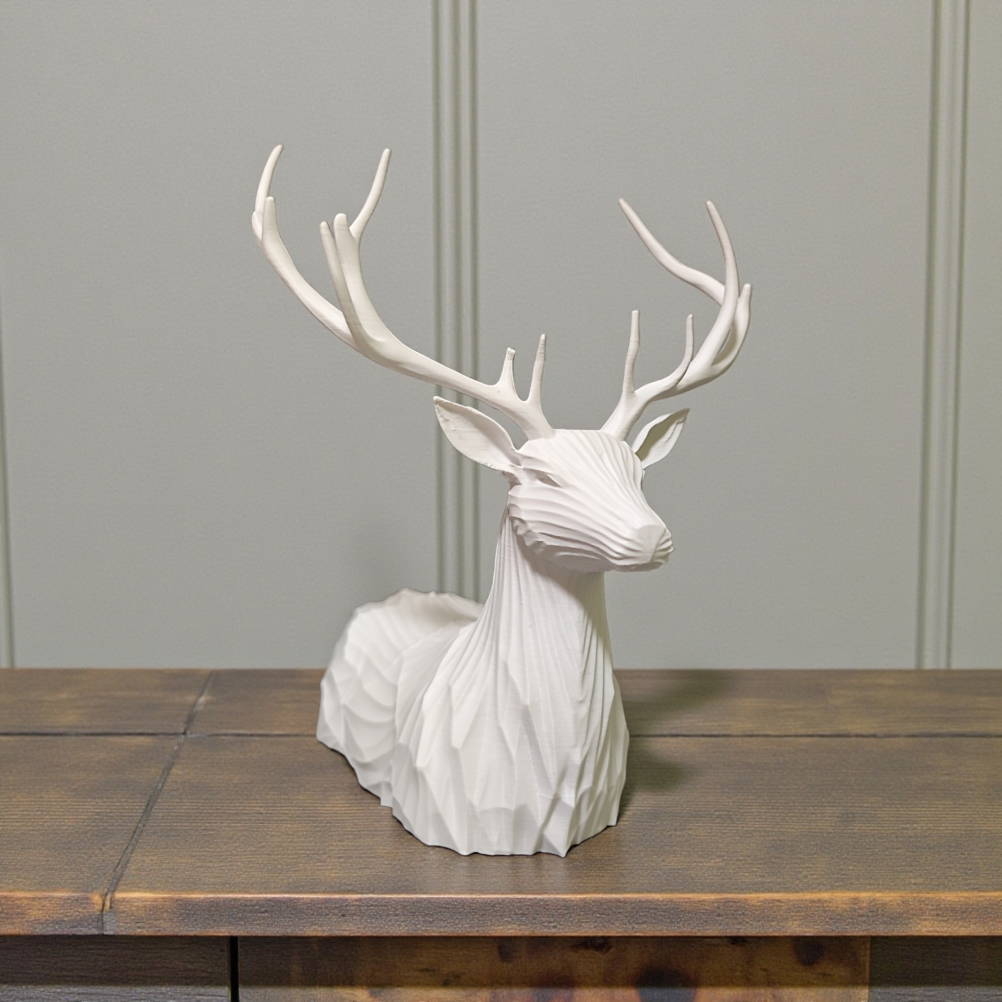 Sculpture #44 – Abstrakte Hirschskulptur, 3D gedruckt, 113 x 135 x 143 mm – Bild 2