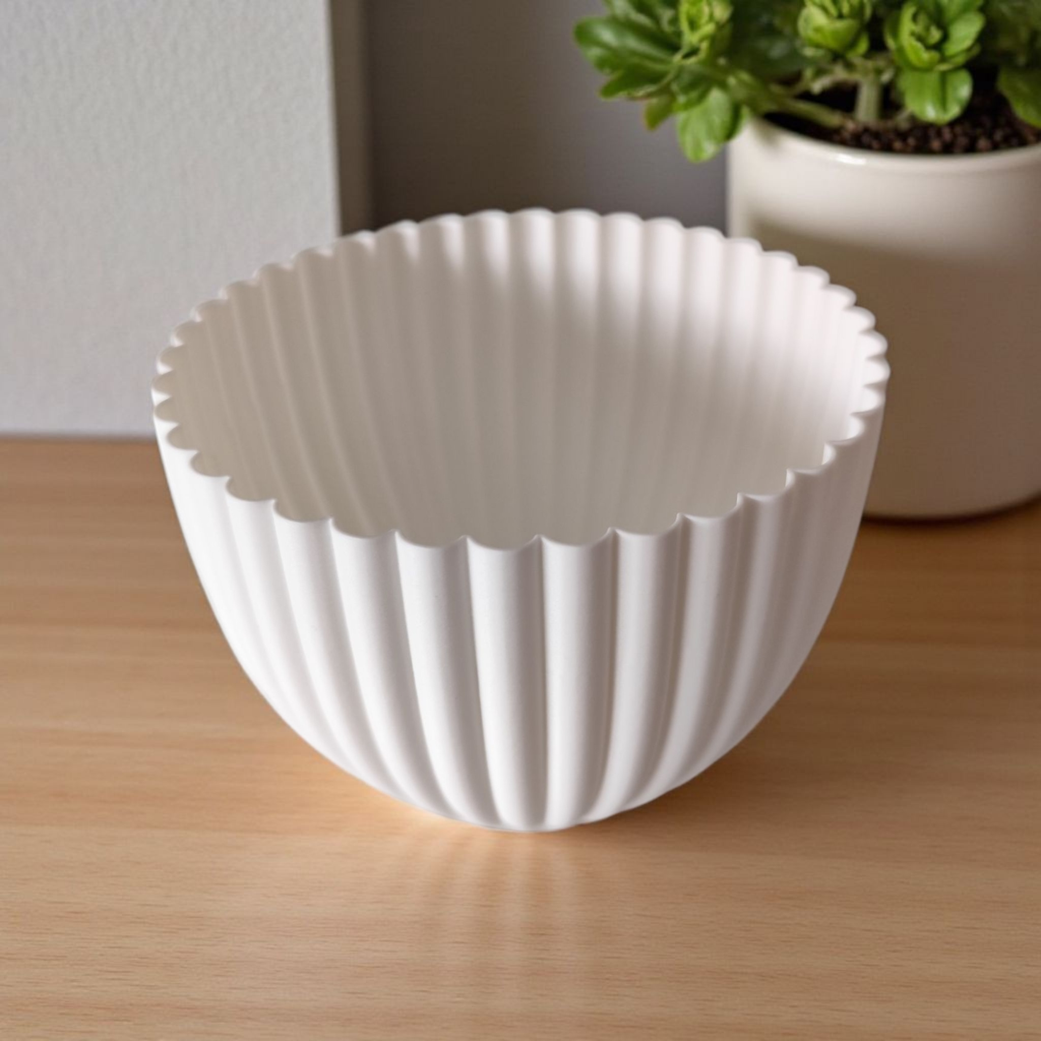Gerippter Eichelbehälter 3D gedruckt – LED-Teelicht-kompatibel, 135 x 135 x 95 mm – Bild 5